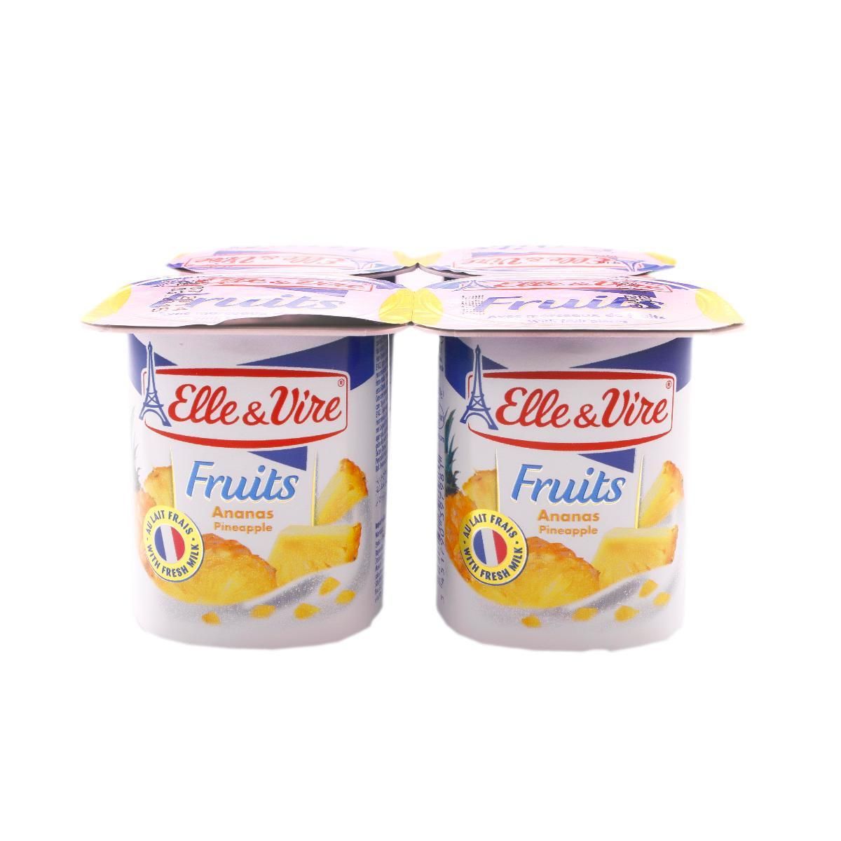 Elle & Vire Pineapple Yogurt 4PK