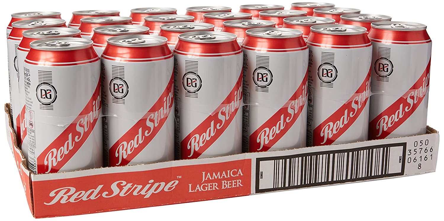 Red Stripe Can Case