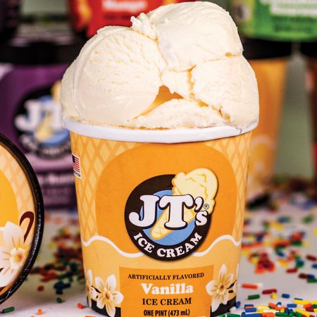 JT’S  Vanilla Ice Cream 1 Pint