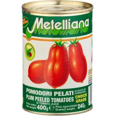 Metelliana Plum Peel Tomato 400g