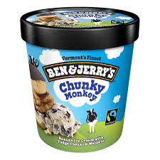 Ben & Jerry Chunkey Monkey Ice Cream