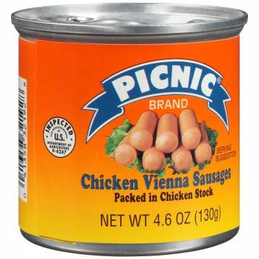 PicNic Chicken Vienna Sausages 130g